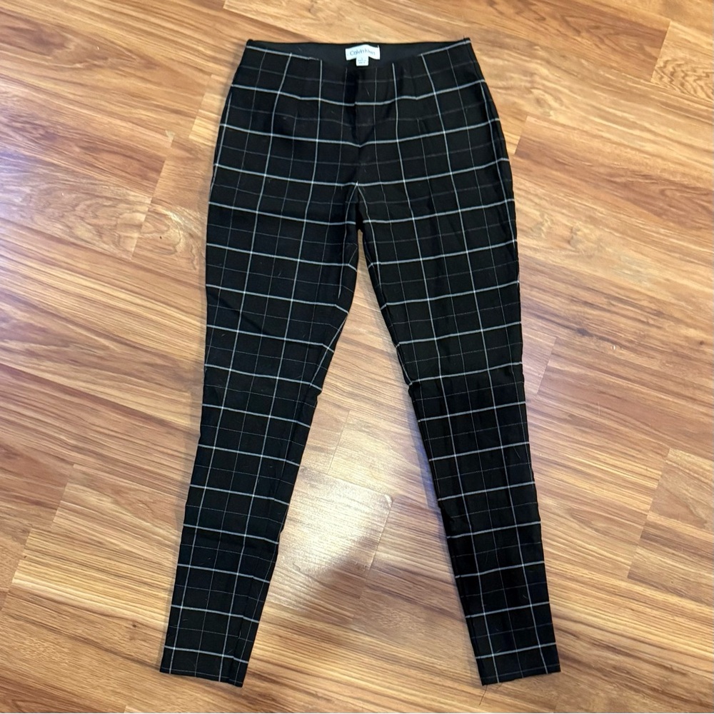 Calvin Klein Grid Ponte Skinny Pants